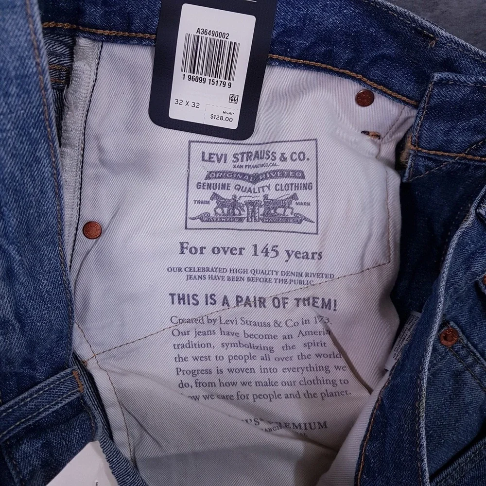 LEVI'S Lot 50's‎ Straight Premium Quality Selvedge Denim Jeans Mens Size 32x32